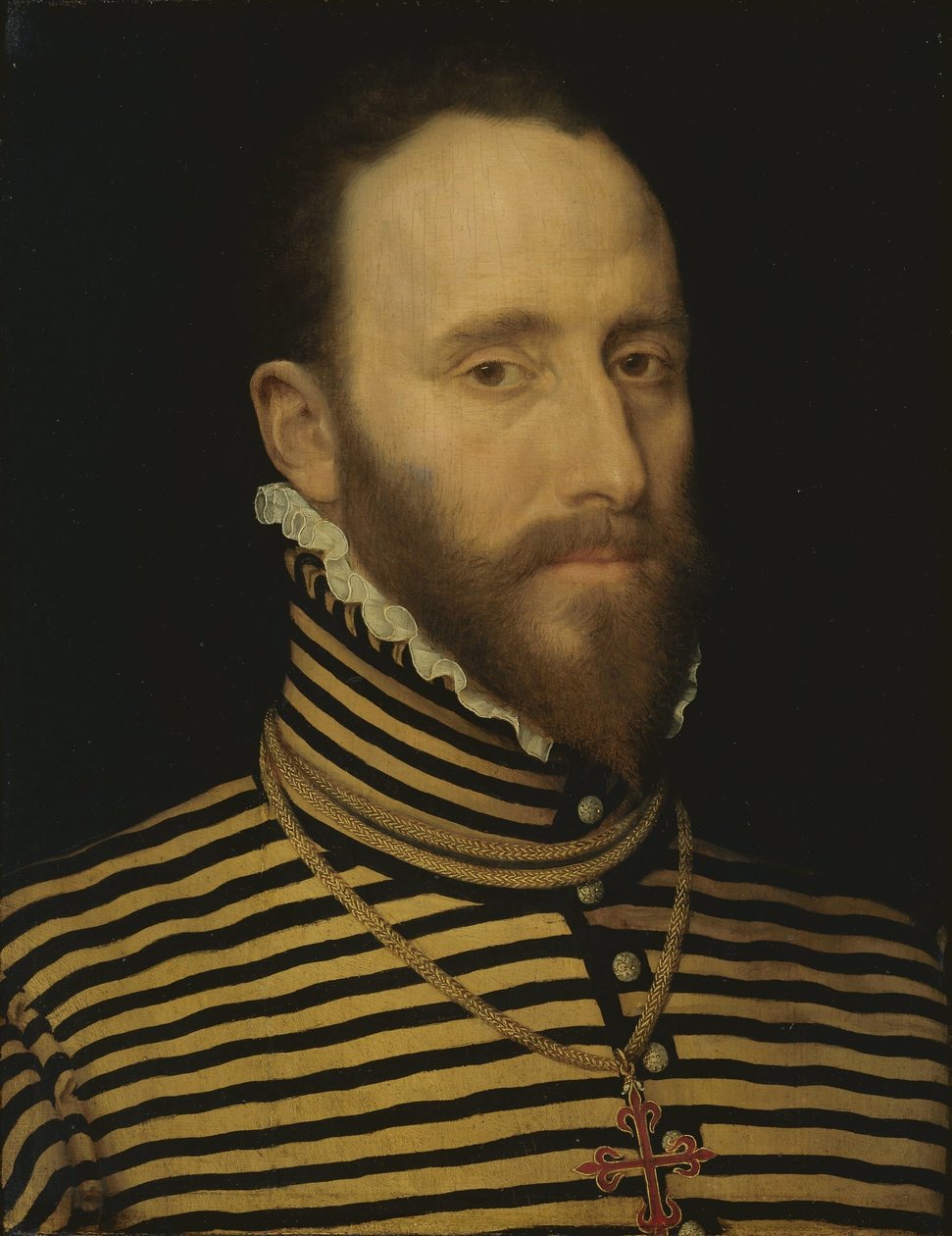 Portret rycerza z Zakonu Calatrava, prawdopodobnie z rodu Sorias lub Soreau (Sorel) autorstwa Frans Pourbus (I) (attributed to)