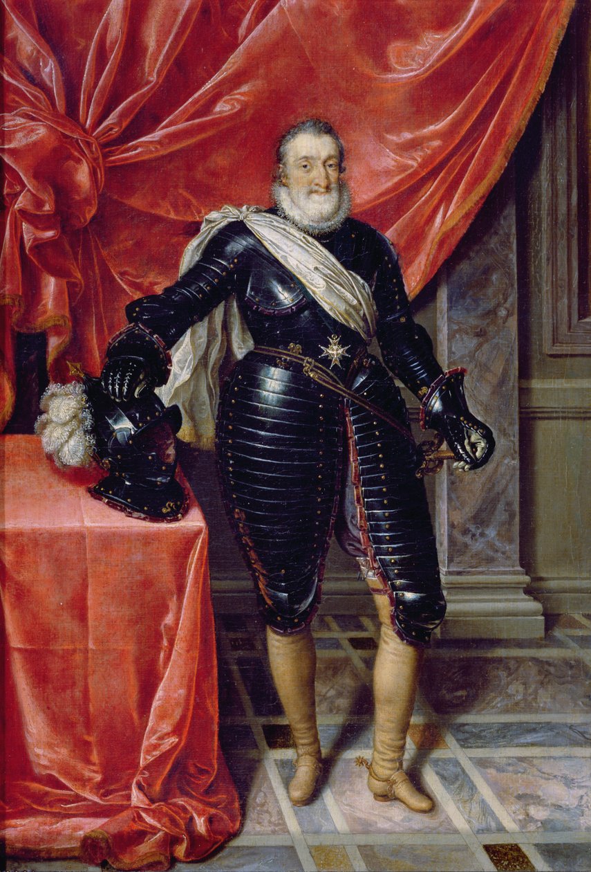 Henryk IV, król Francji, w zbroi, ok. 1610 autorstwa Frans Pourbus the Younger
