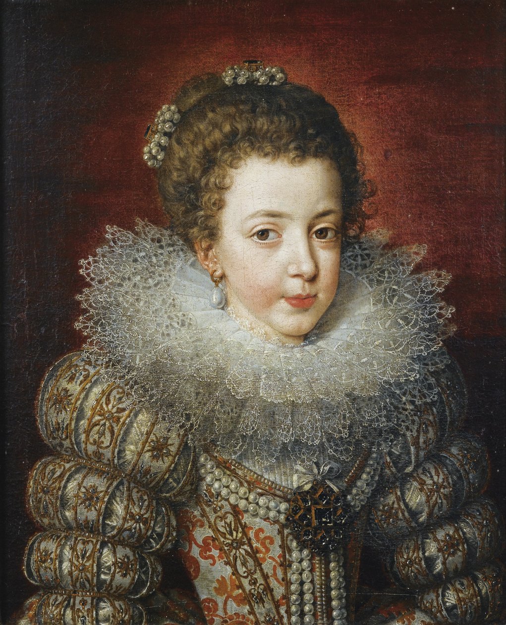 Portret Elżbiety Francuskiej 1602-1644, królowej Hiszpanii autorstwa Frans Pourbus the Younger