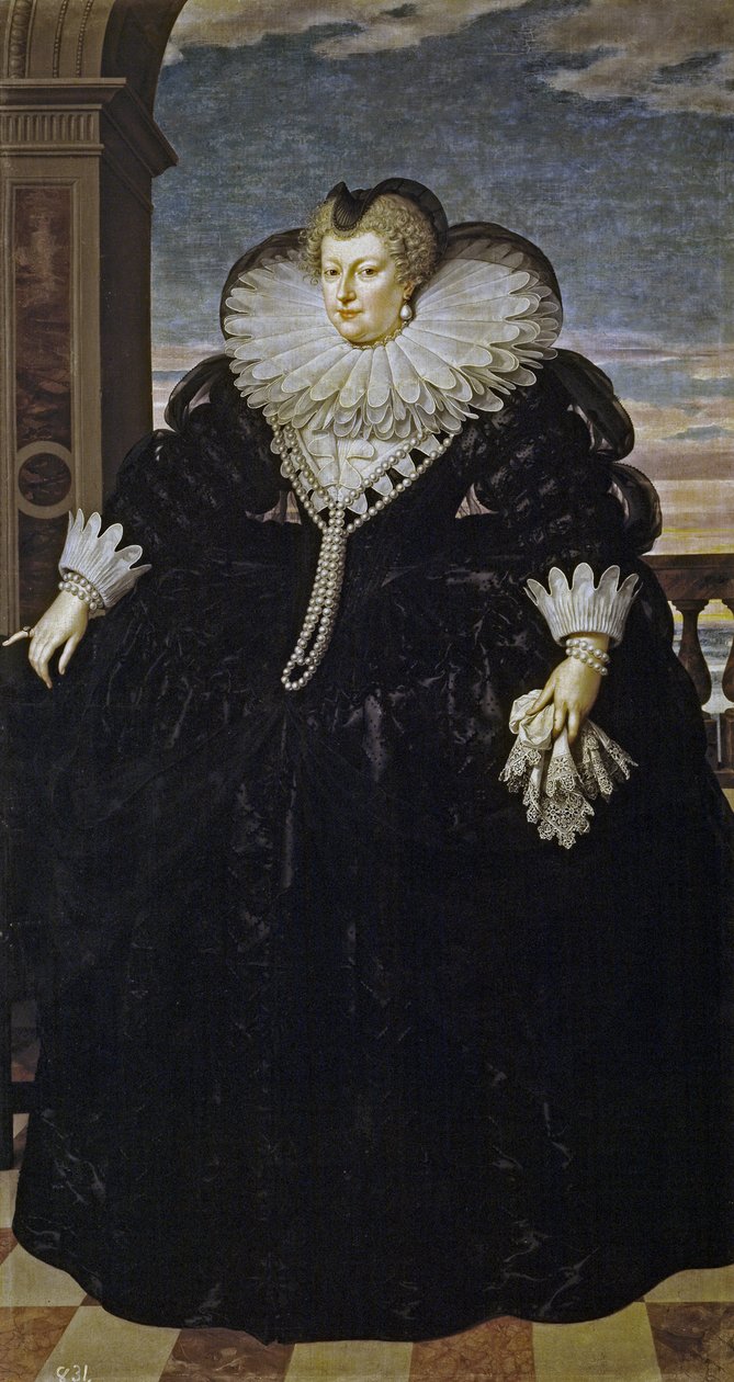 Portret Marii Medycejskiej 1575-1642 autorstwa Frans Pourbus the Younger