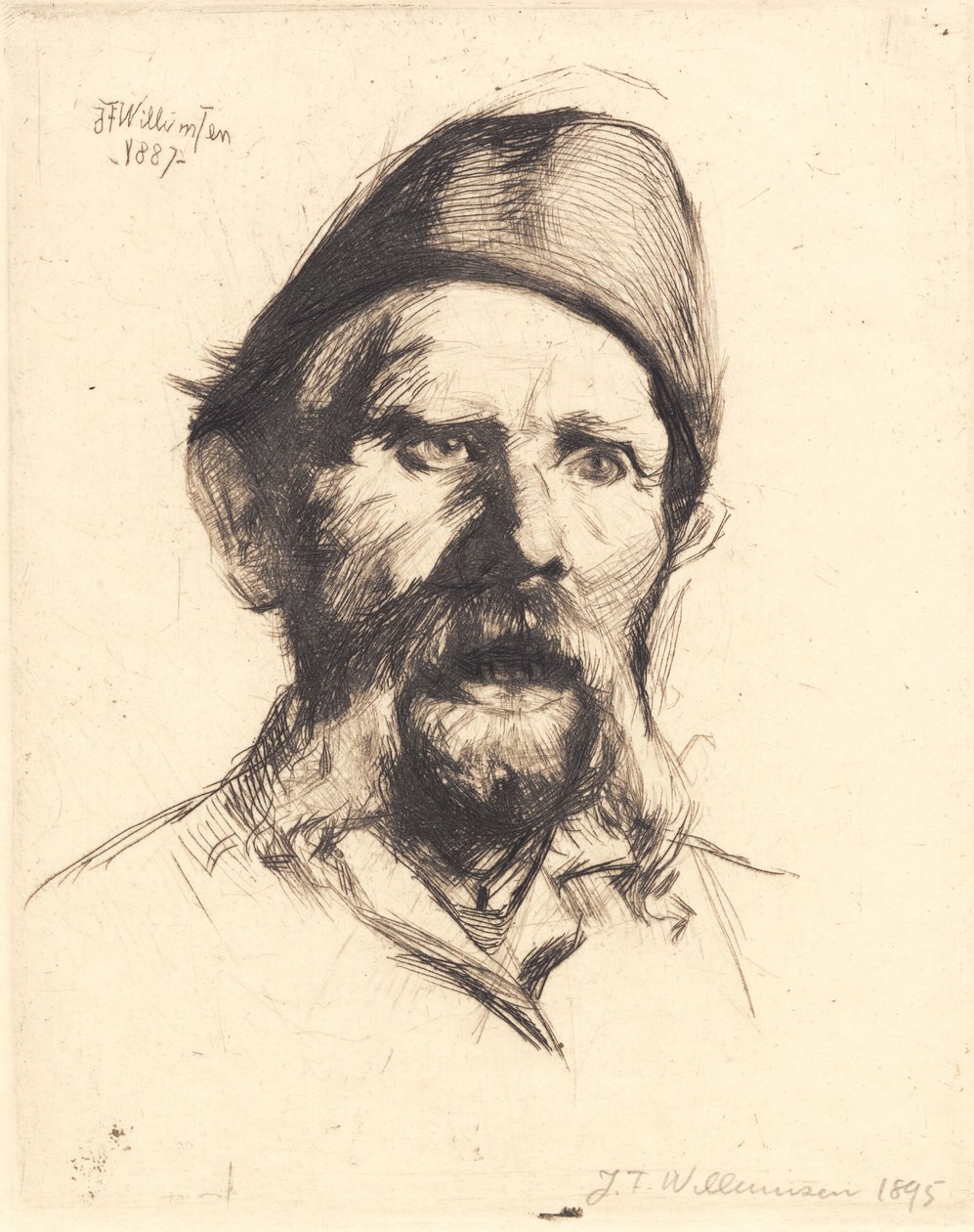 Portret naczelnego kontrolera szpitala Frederiksberg Frantz Peter Neidthardt autorstwa Frans Schwartz