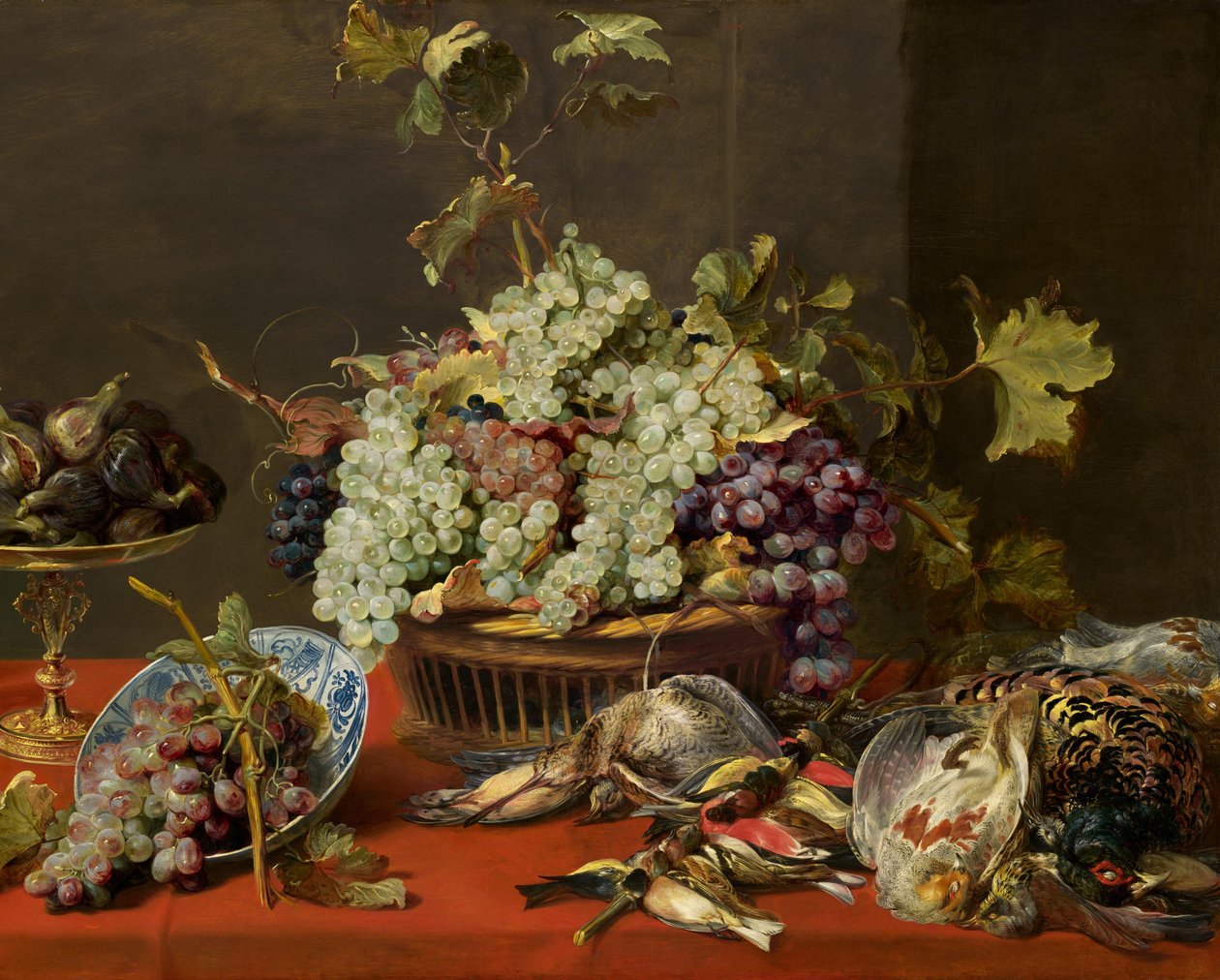 Martwa natura z winogronami i dziczyzną 1630. autorstwa Frans Snyders