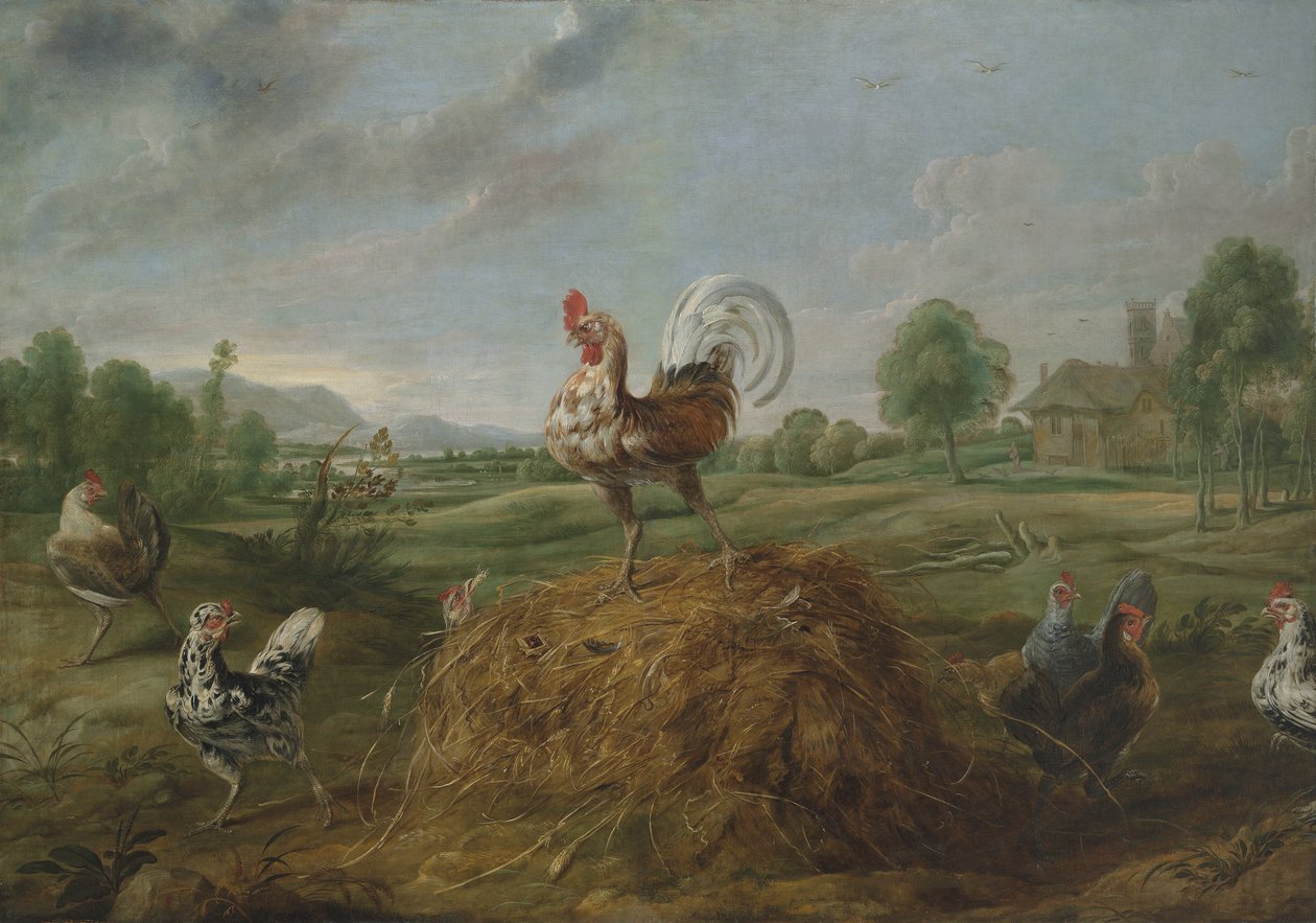 Kogut i perła autorstwa Frans Snyders or Snijders