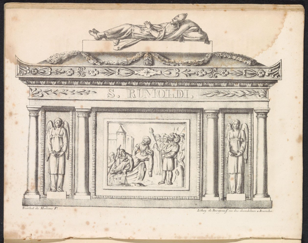Relikwiarz Św. Rumbolda, 1825 autorstwa Frans Vervloet