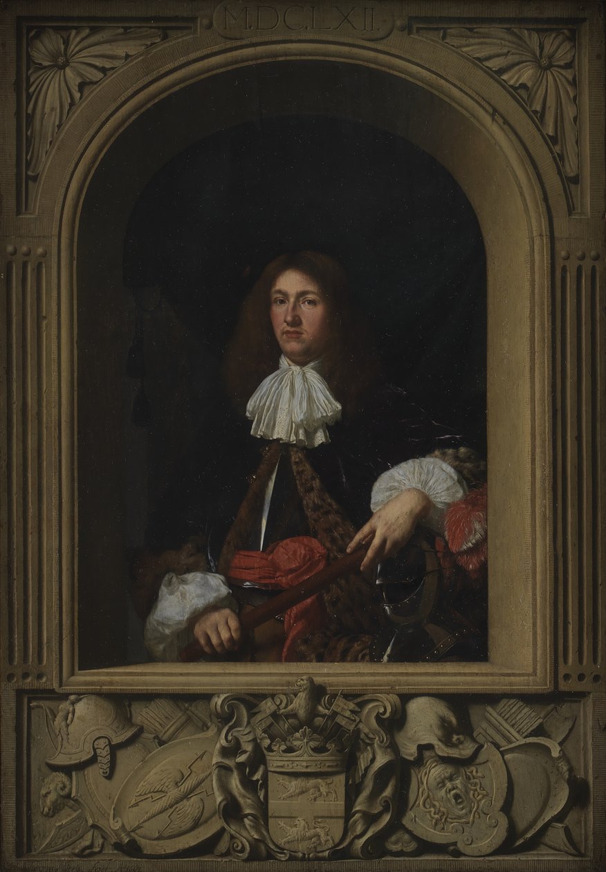 Portret hrabiego Ulrika Frederika Gyldenløve autorstwa Frans van I Mieris