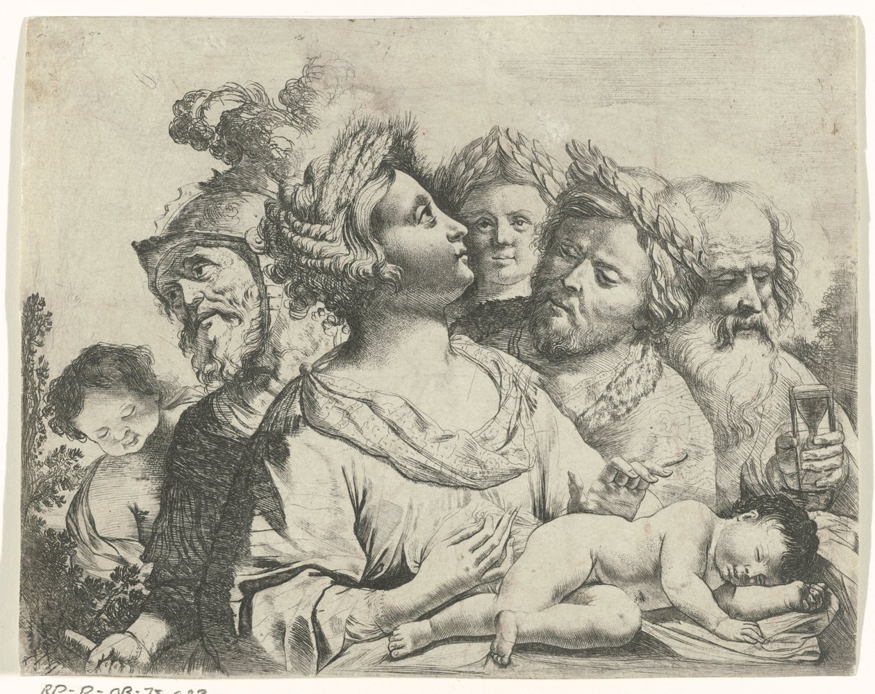 Ceres, Mars i Saturn (Cztery Wieki) autorstwa Frans van Mieris (II) (rejected attribution)