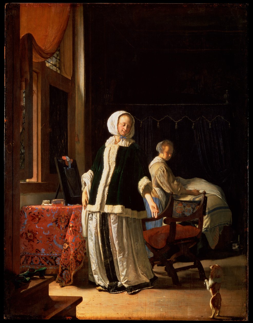 Poranek młodej damy, ok. 1660 autorstwa Frans van Mieris
