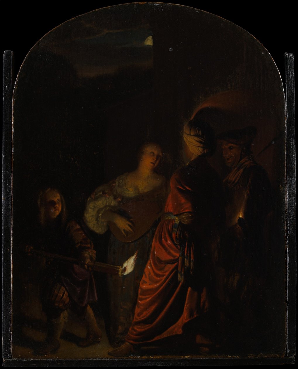 Serenada, ok. godz. 1678-80. autorstwa Frans van Mieris