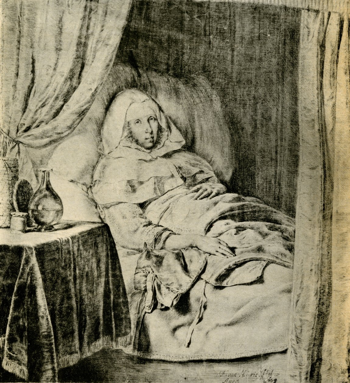 Chora kobieta autorstwa Frans van Mieris