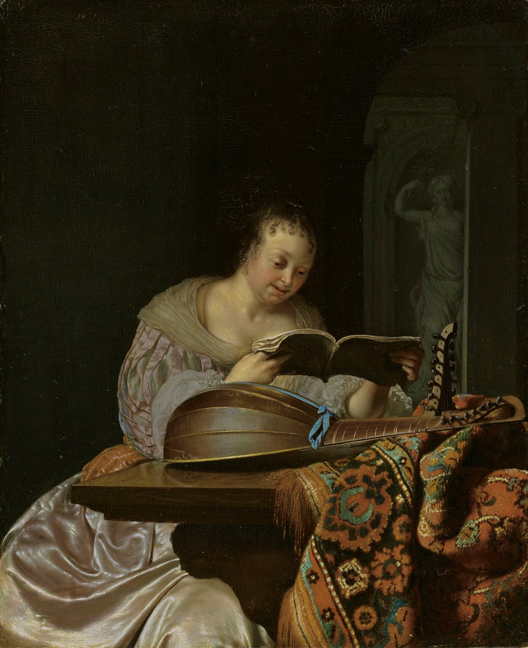 Kobieta śpiewająca autorstwa Frans van Mieris the Elder