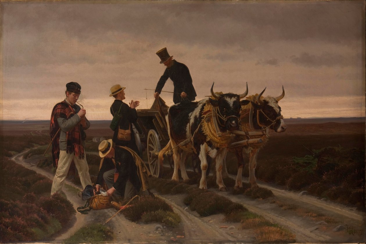 Wycieczka piesza. Jutlandia. autorstwa Frants Henningsen