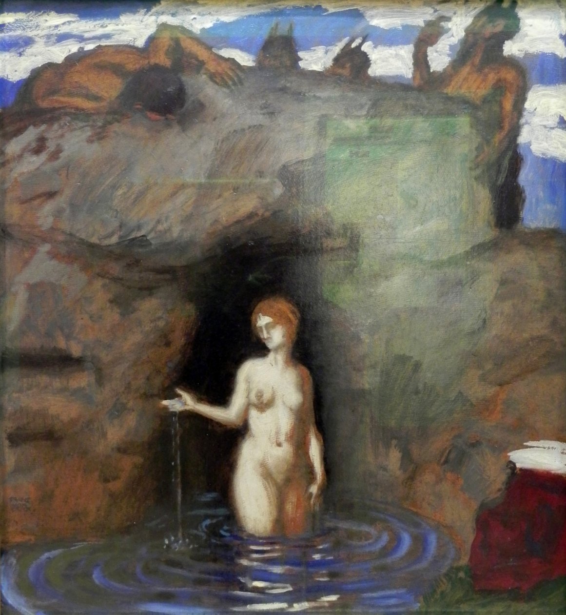 Wiosenna nimfa i fauny autorstwa Franz von Stuck