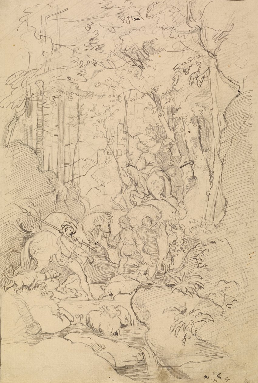 Polowanie autorstwa Franz Albert Venus