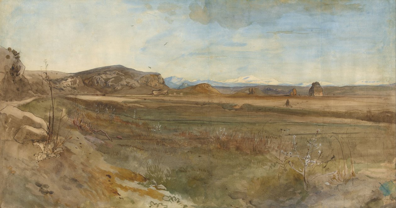Kampania krajobrazowa na Via Flaminia autorstwa Franz Albert Venus