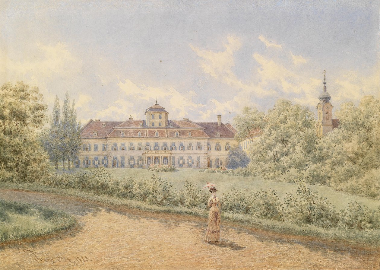 Blauer Hof Laxenburg autorstwa Franz Alt
