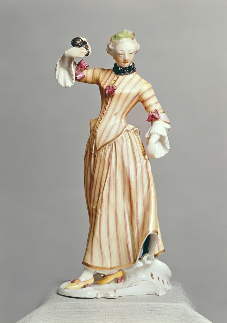 Figura Columbine, z Commedia dellArte, Nymphenburg, c.1760 (porcelana) autorstwa Franz Anton Bustelli