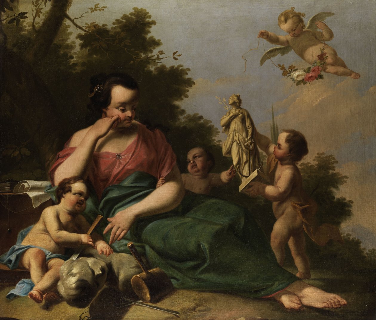 Alegoria Rzeźby autorstwa Franz Anton Ermeltraut
