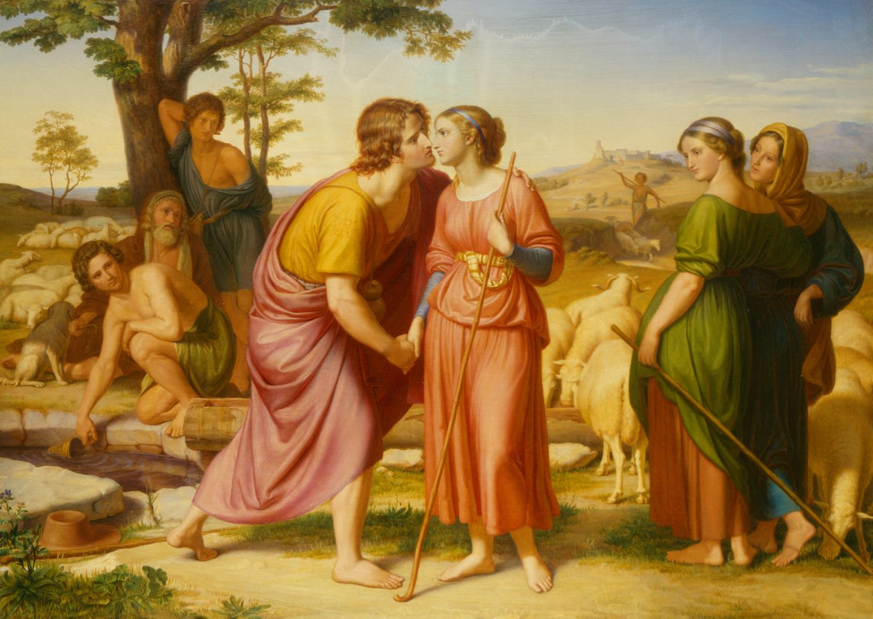 Spotkanie Jakuba i Racheli, 1835 autorstwa Franz August Schubert