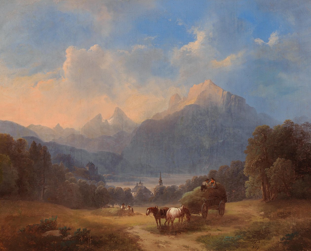 Scena Salzkammergut autorstwa Franz Barbarini