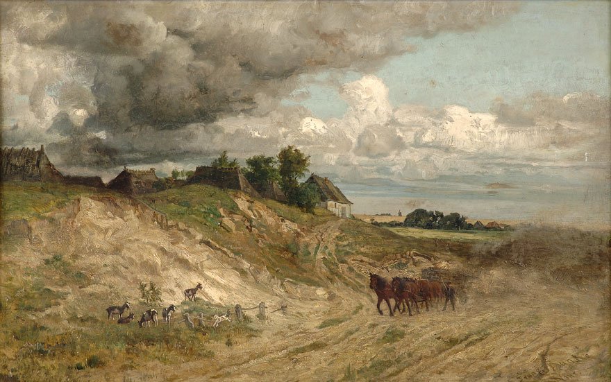 Rosnąca burza z piorunami autorstwa Franz Bunke