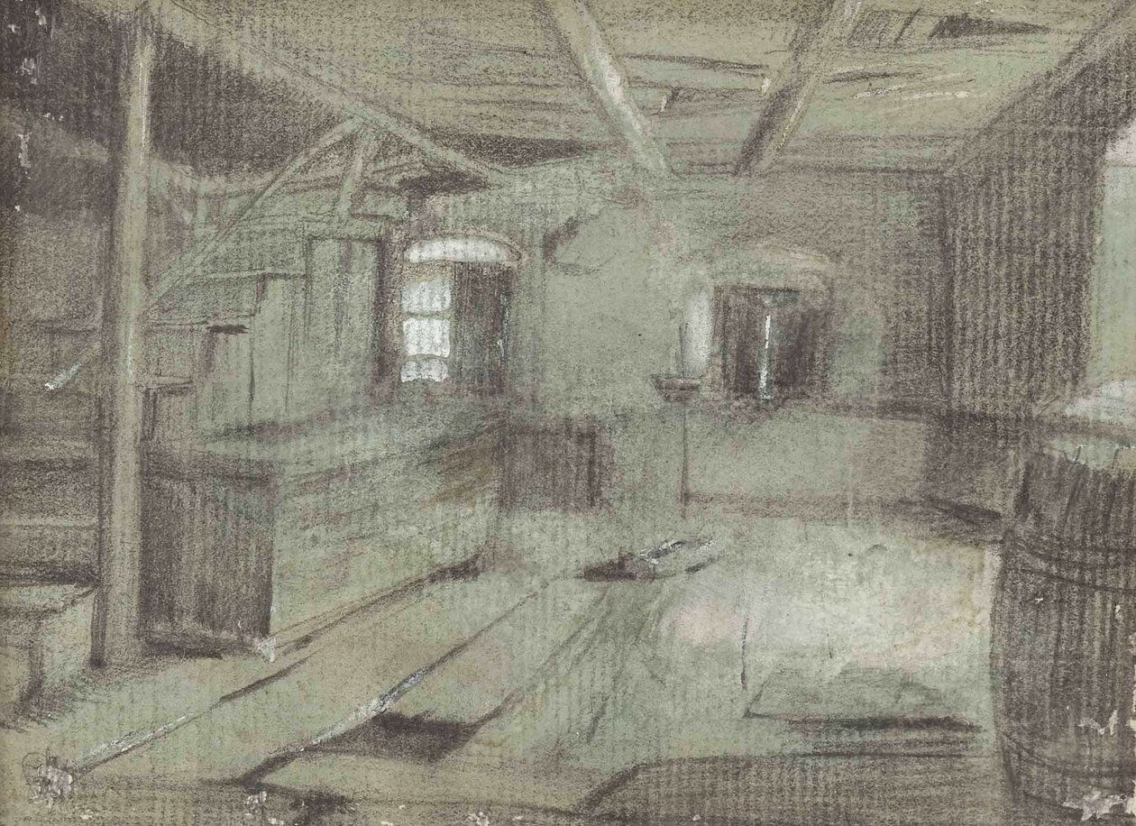 Wnętrze domu wiejskiego autorstwa Franz Defregger
