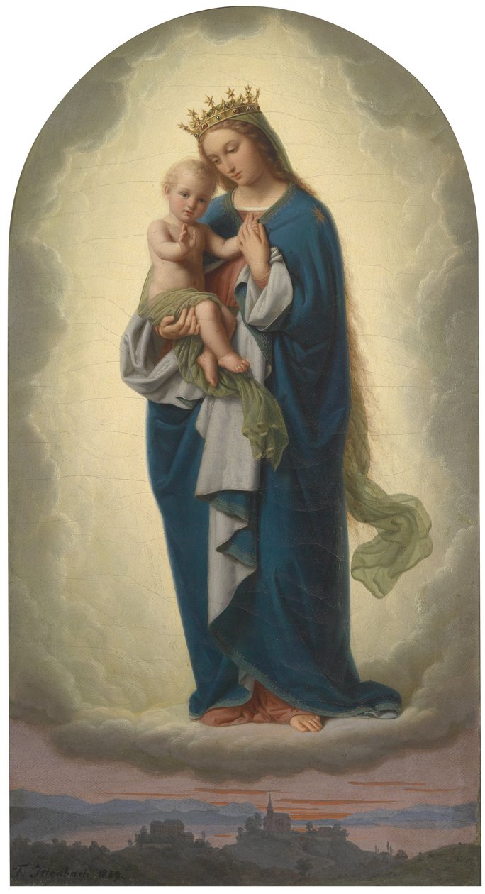 Madonna z Dzieciątkiem autorstwa Franz Ittenbach