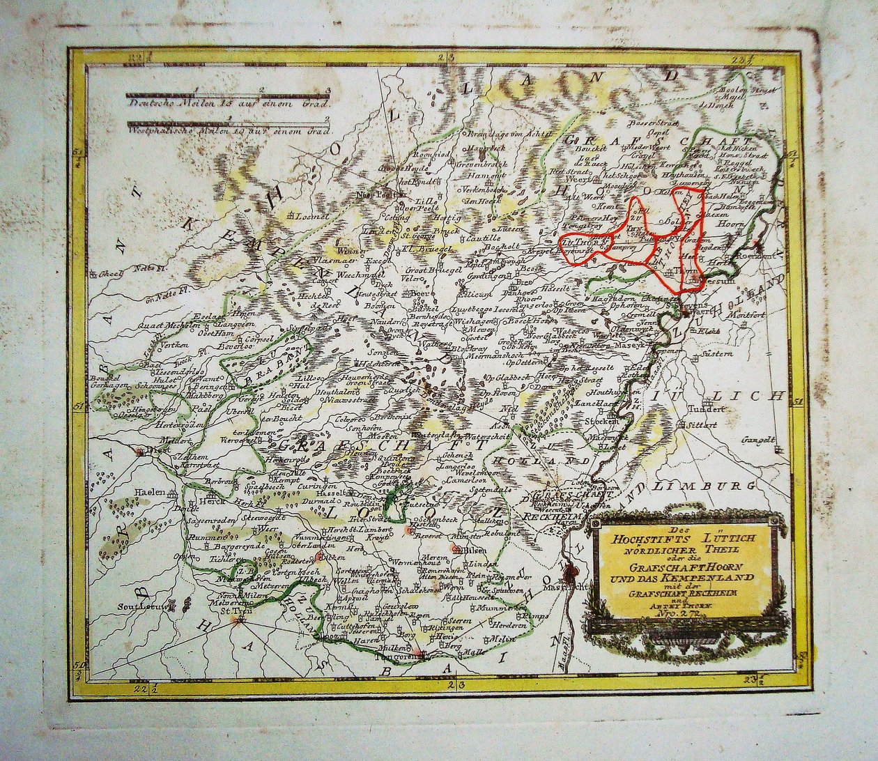 Z diecezji Liège, północna Thei autorstwa Franz Johann Joseph von Reilly