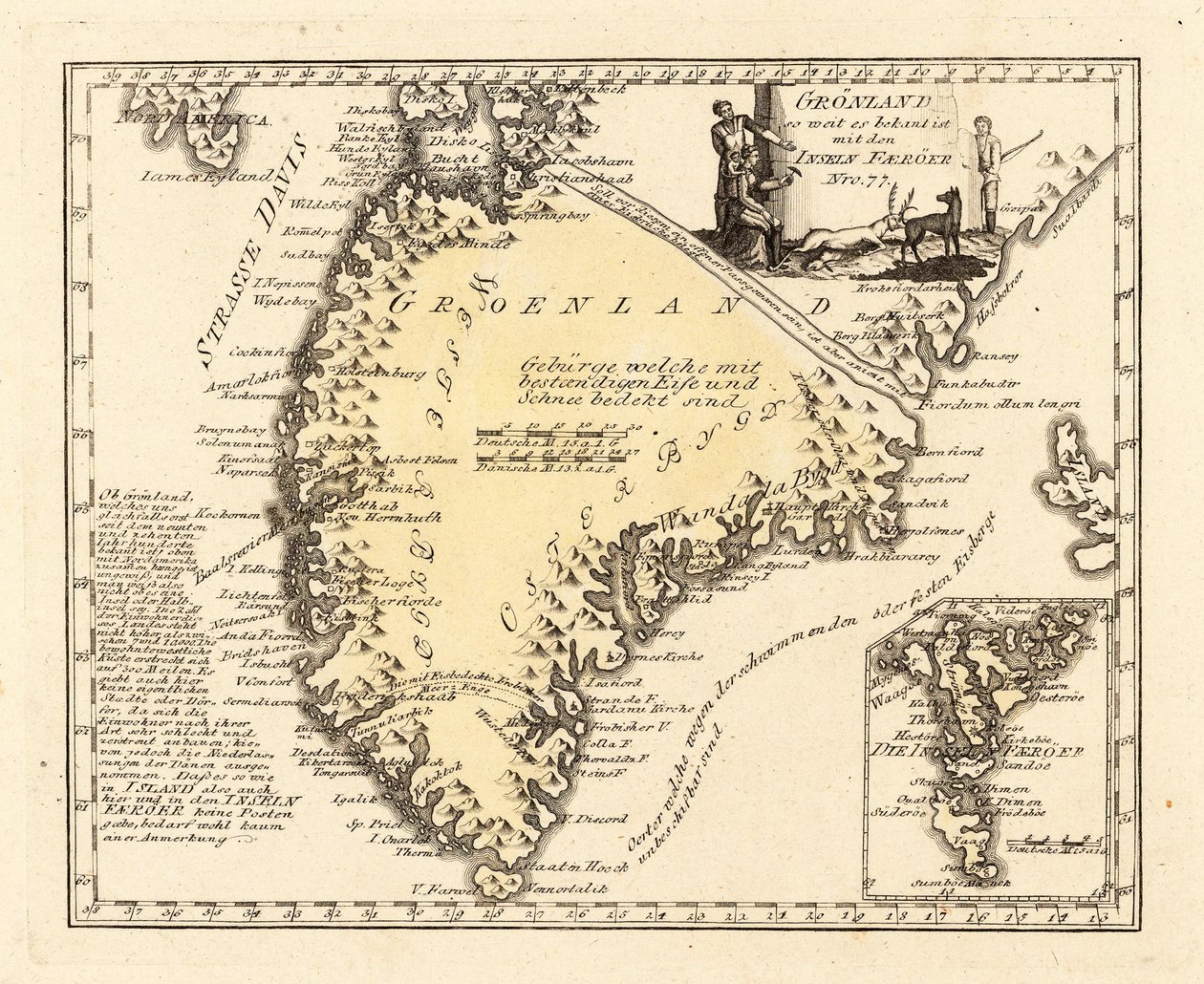 Grenlandia z Wyspami Owczymi autorstwa Franz Johann Joseph von Reilly