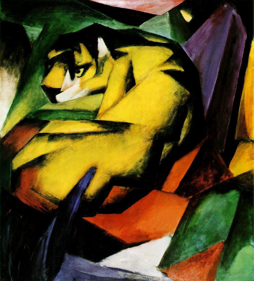 Tygrysy autorstwa Franz Marc