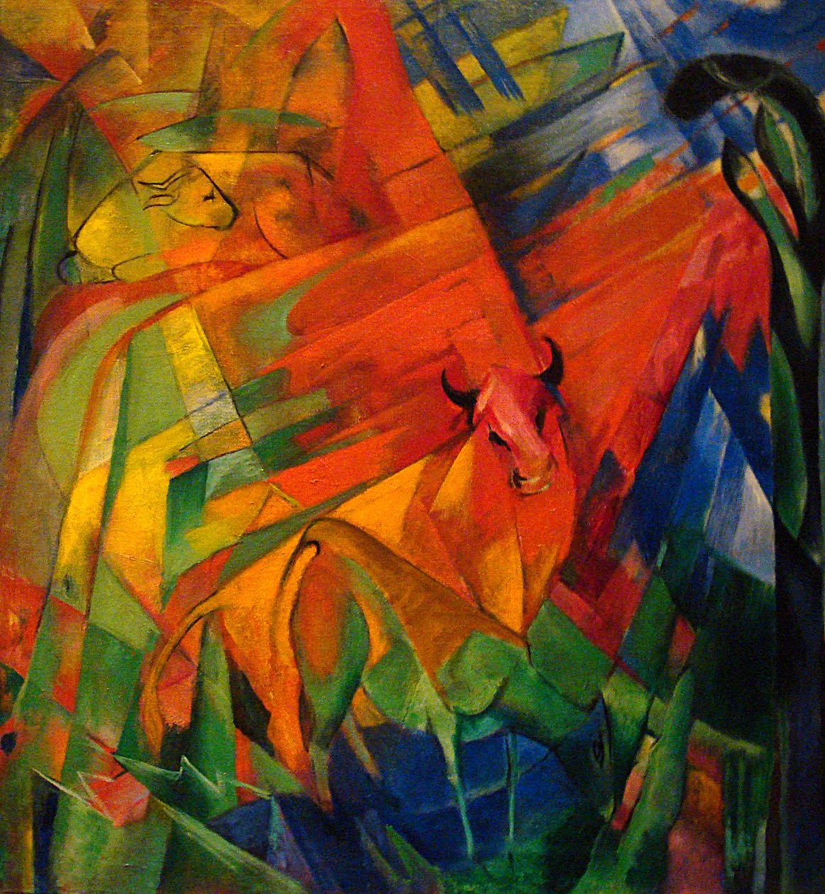 Zwierzęta w krajobrazie autorstwa Franz Marc
