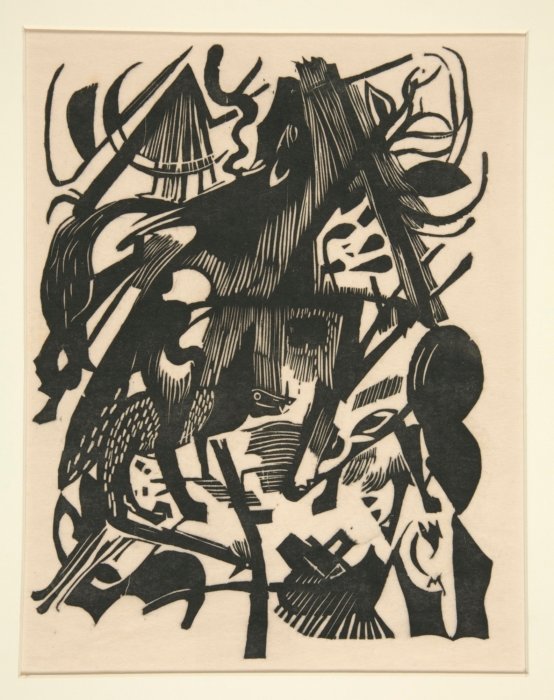 Narodziny Wilków autorstwa Franz Marc