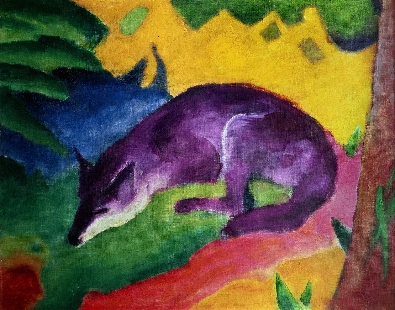 Błękitny Lis, 1911 autorstwa Franz Marc