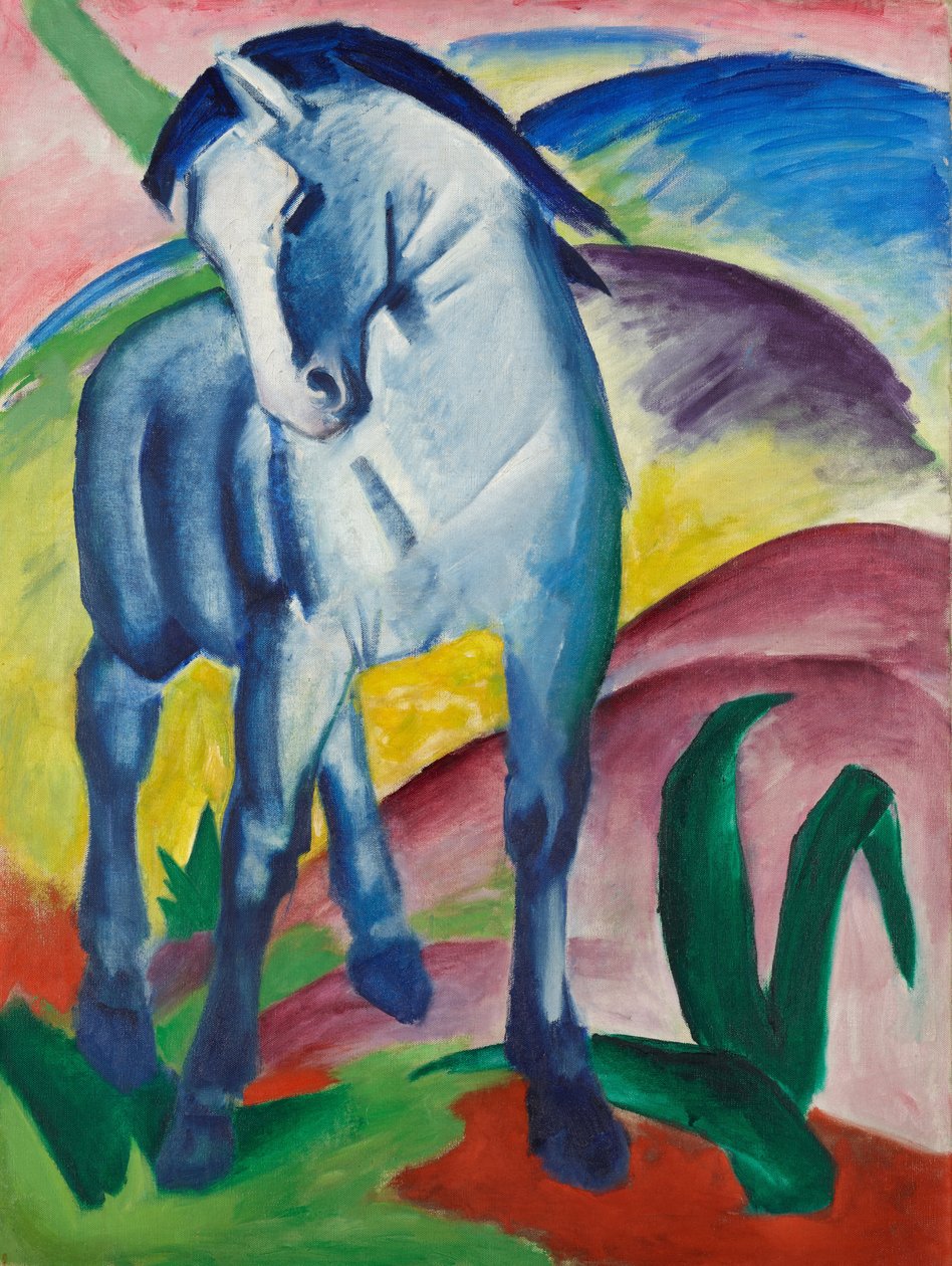 Niebieski koń I autorstwa Franz Marc