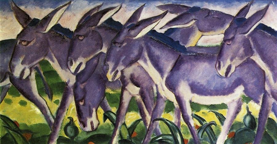Fryz osła autorstwa Franz Marc