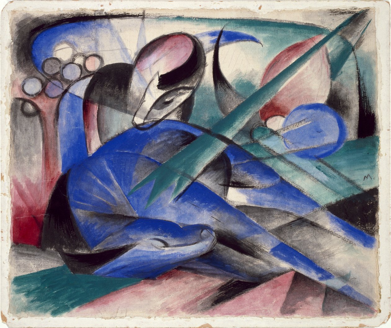 Śniący koń autorstwa Franz Marc
