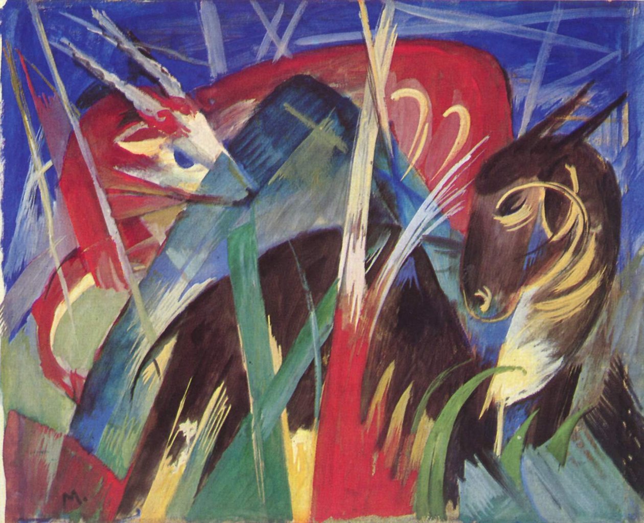 Fabletiere autorstwa Franz Marc