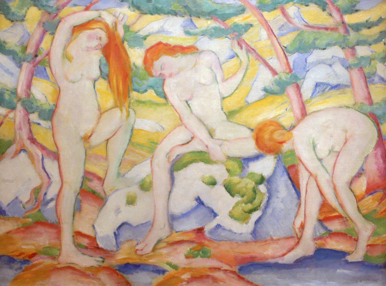 olej na płótnie autorstwa Franz Marc