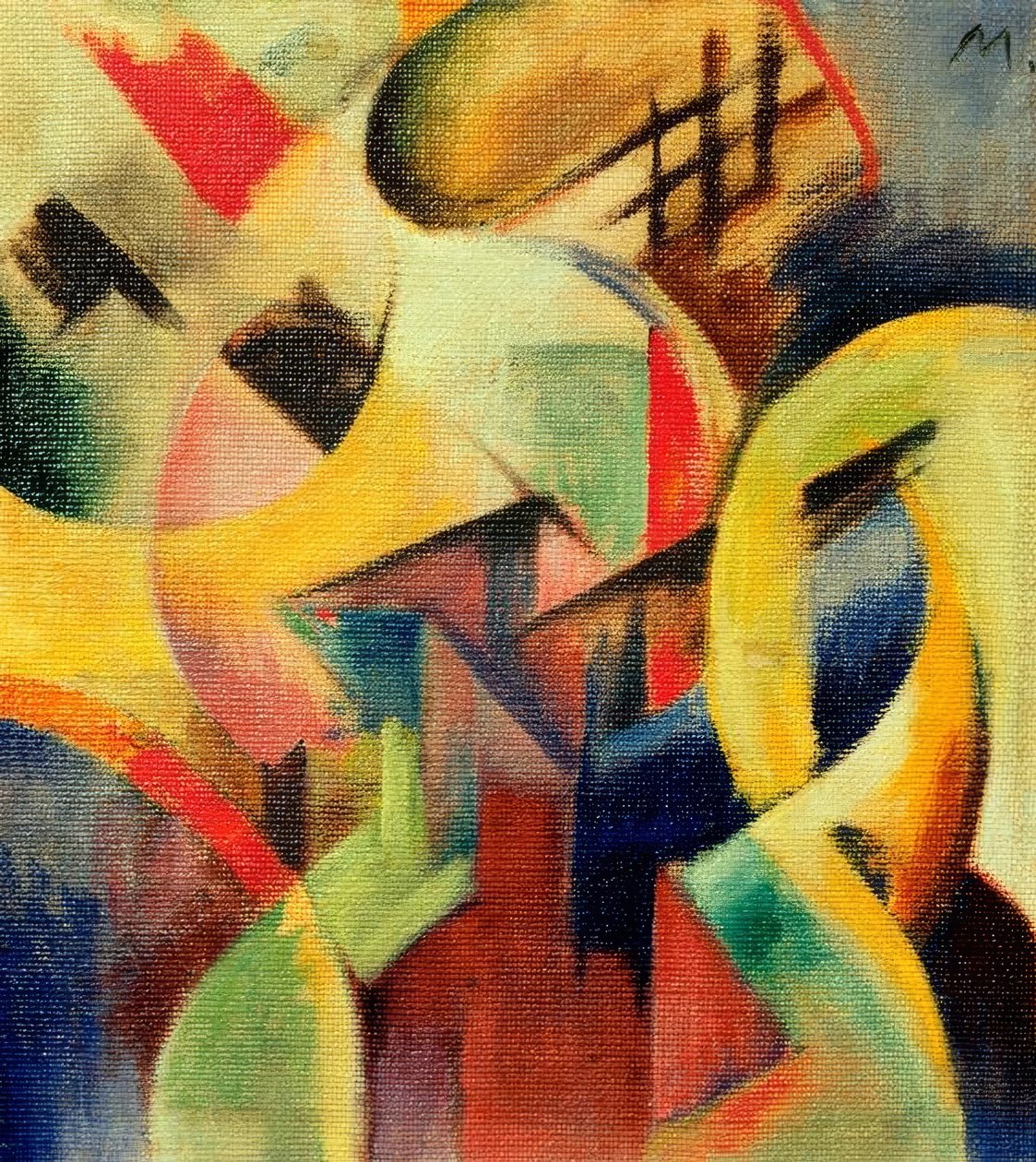 Mała kompozycja I. autorstwa Franz Marc