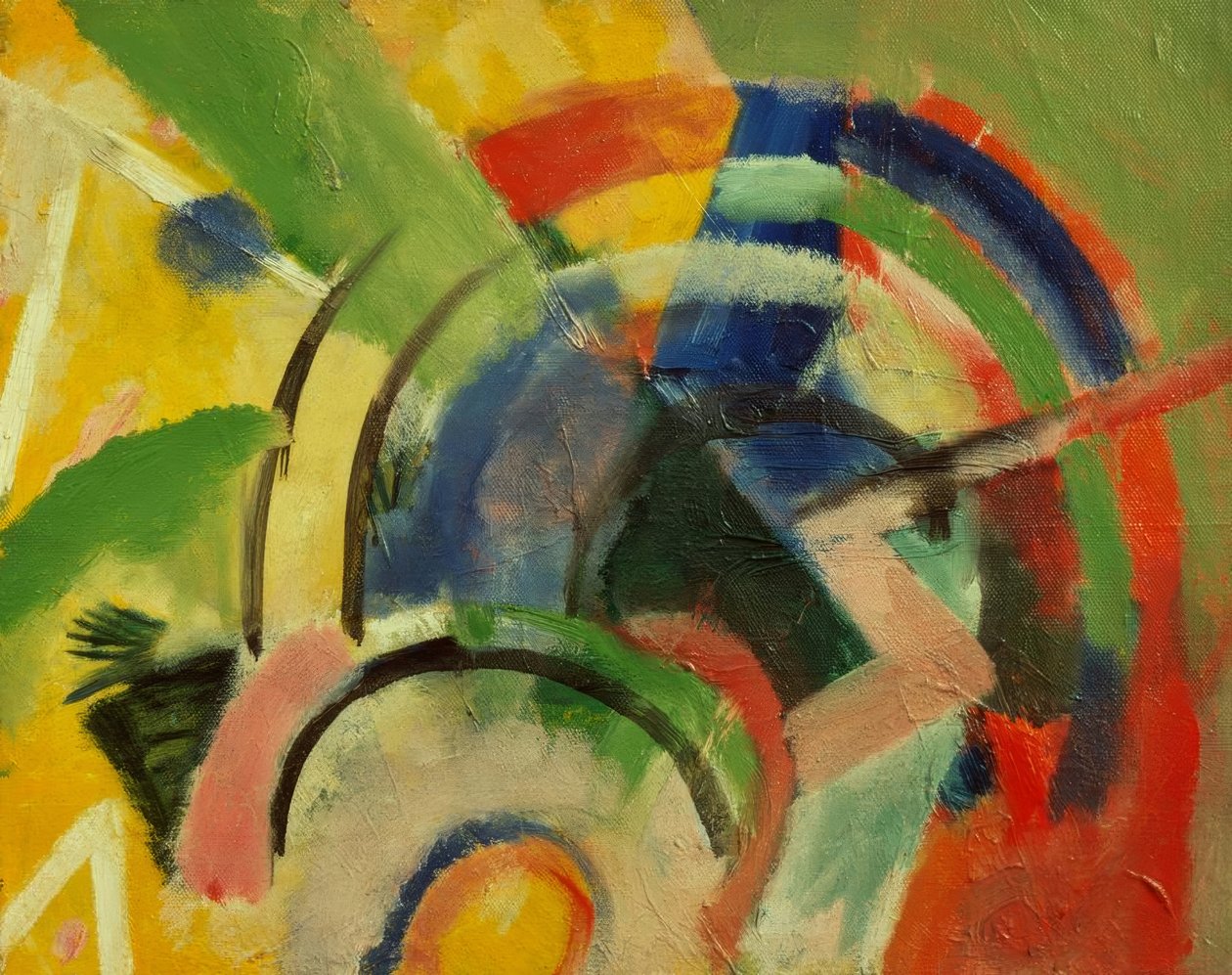 Mała kompozycja IV autorstwa Franz Marc