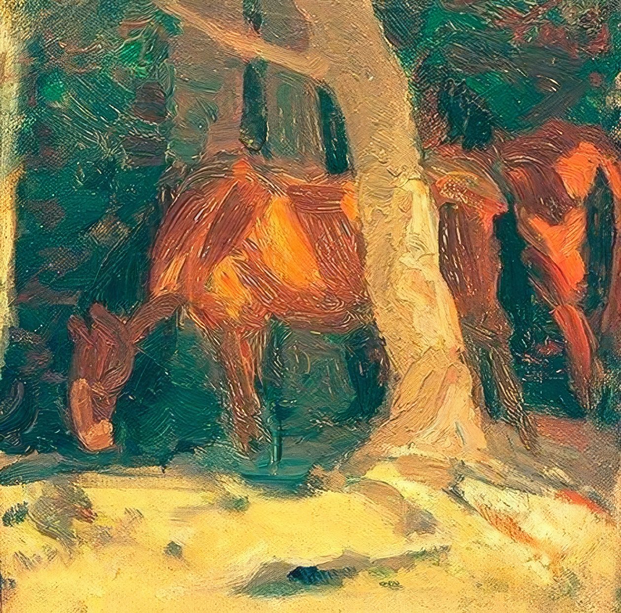 Szkic konia II autorstwa Franz Marc
