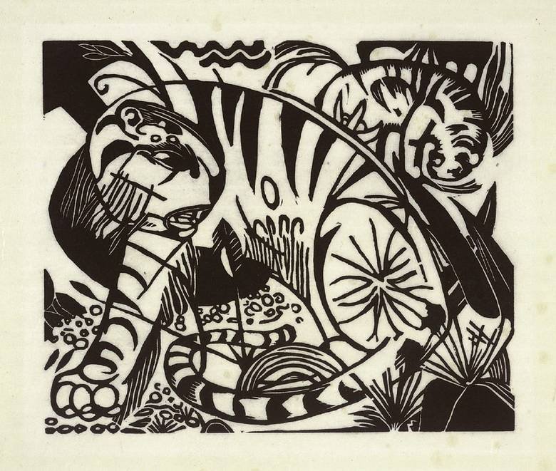 Tygrys autorstwa Franz Marc
