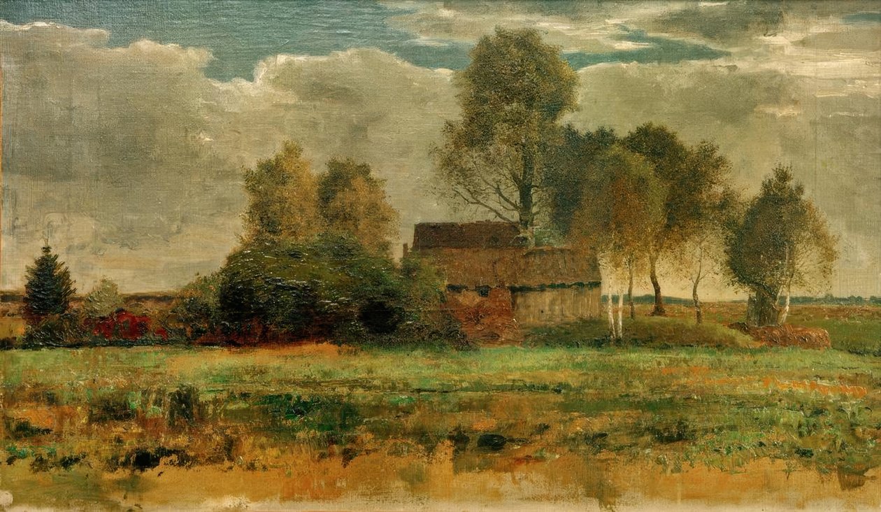 Chaty torfowe w Dachauer Moos autorstwa Franz Marc