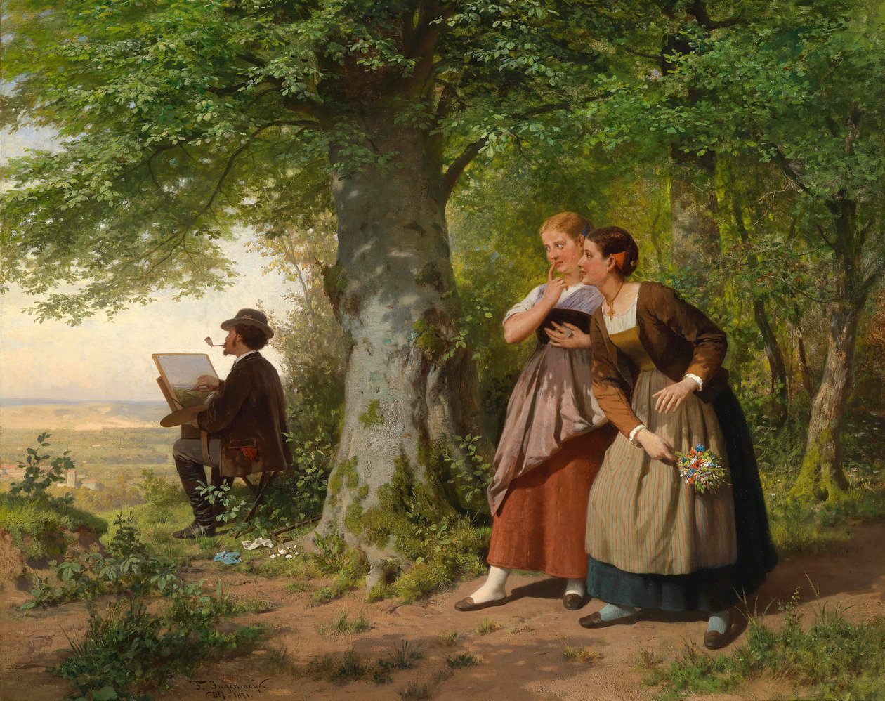 Podziwiany artysta autorstwa Franz Maria Ingenmey