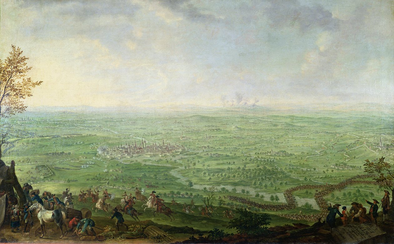 Oblężenie Olmutza przez wojska pruskie, 1758 autorstwa Franz Paul Findenigg