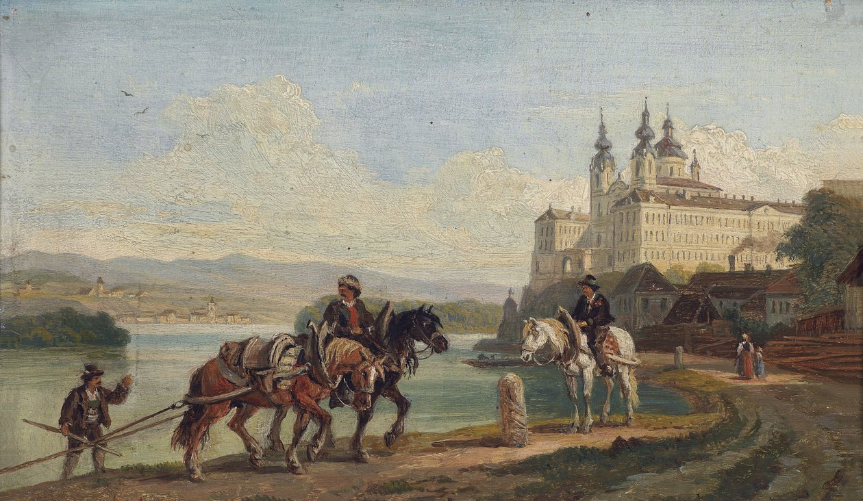Widok na Melk / Dunaj autorstwa Franz Reinhold