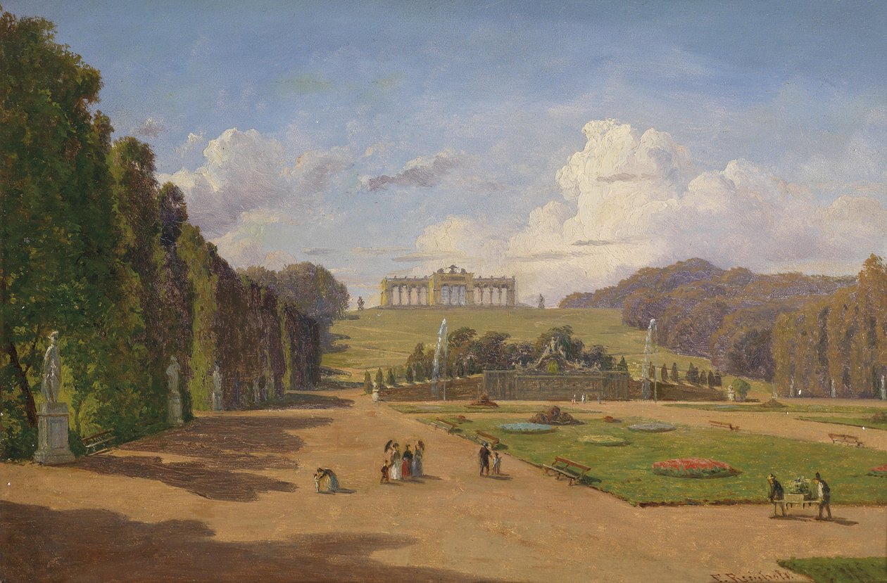 Schönbrunn, widok na Gloriettę autorstwa Franz Reinhold