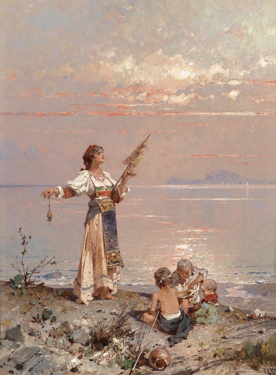 W Zatoce Neapolitańskiej autorstwa Franz Richard Unterberger