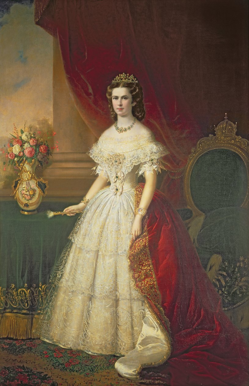 Cesarzowa Elżbieta Bawarska (1837-98), 1863 autorstwa Franz Russ