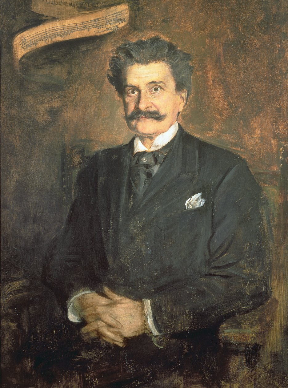 Johann Strauss Młodszy, 1895 autorstwa Franz Seraph von Lenbach