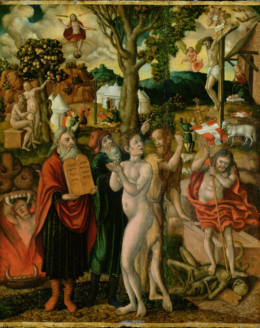 Upadek i odkupienie, 1540 autorstwa Franz Timmermann